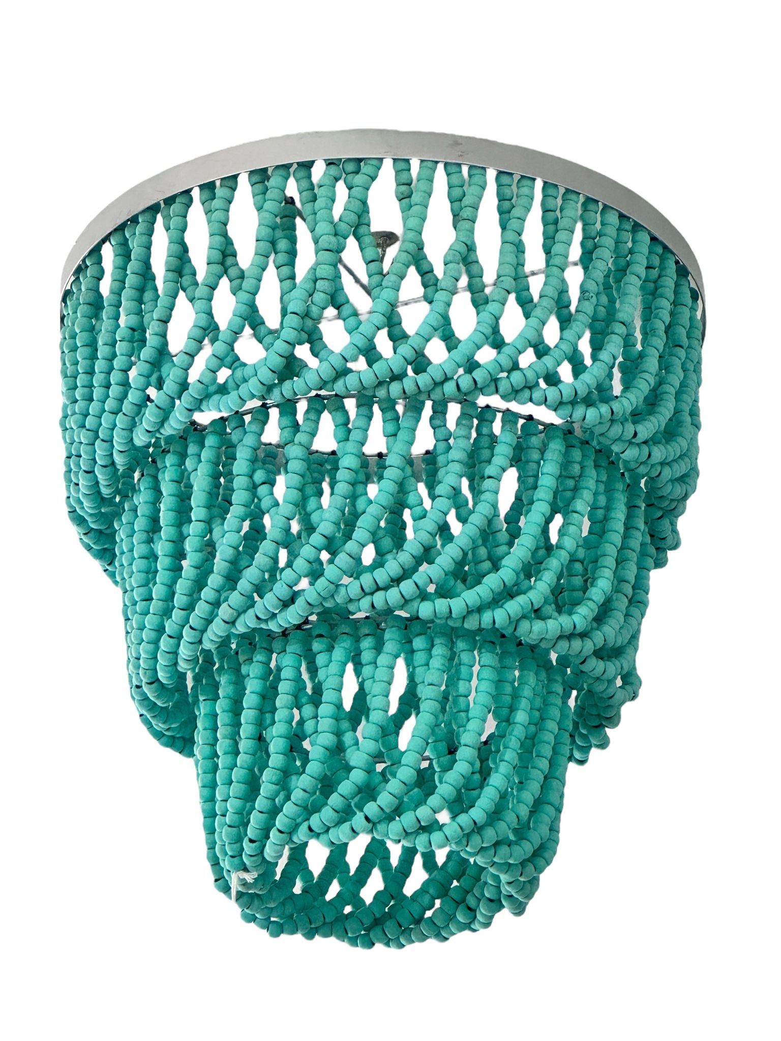 LAMPADARIO NEW 3 STRATI CONCENTRICI VERDE TIFFANY