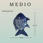 Pesce Decorativo in Ferro Battuto Tinta Unita | Collezione Tropicale