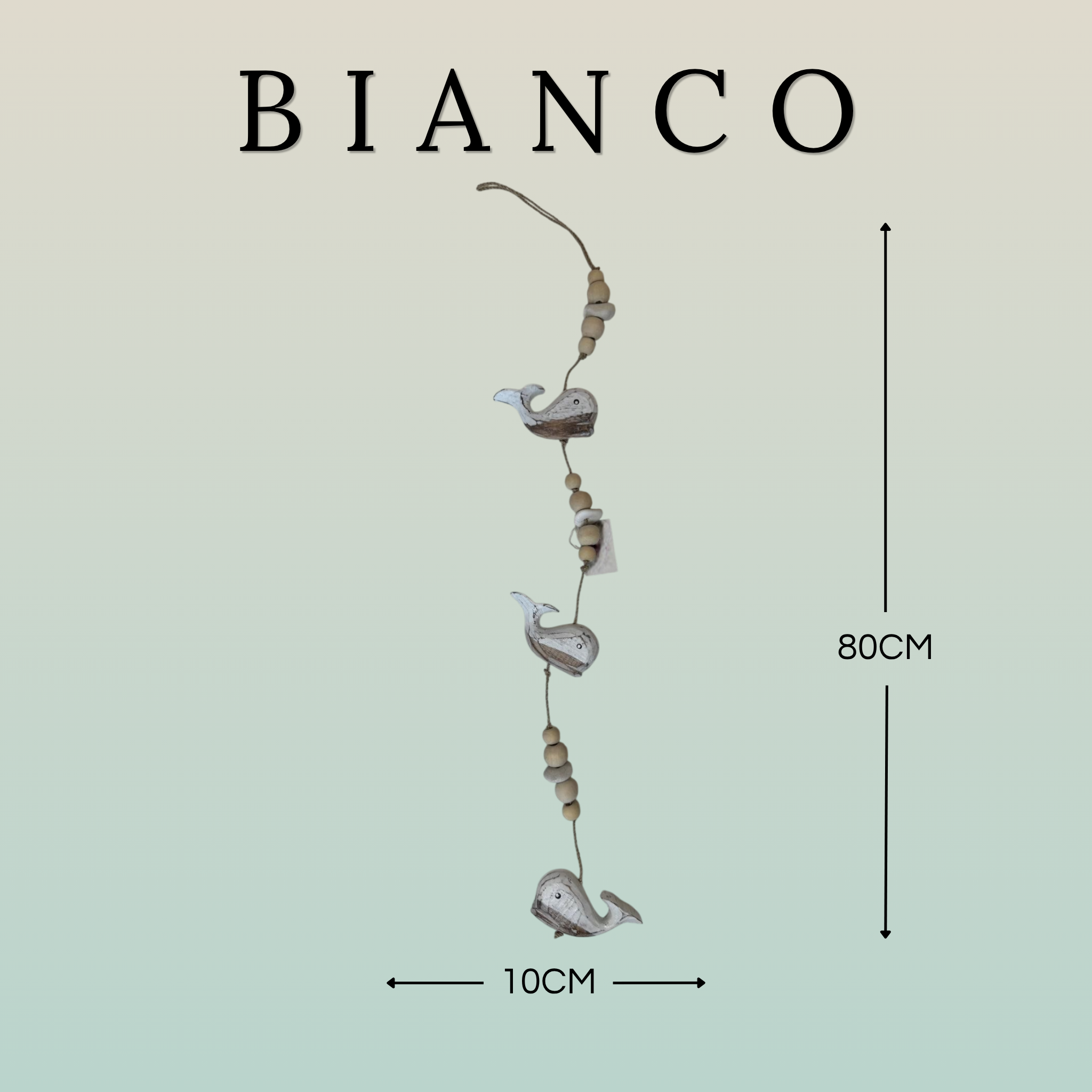 Pendente Decorativo Balene in Legno