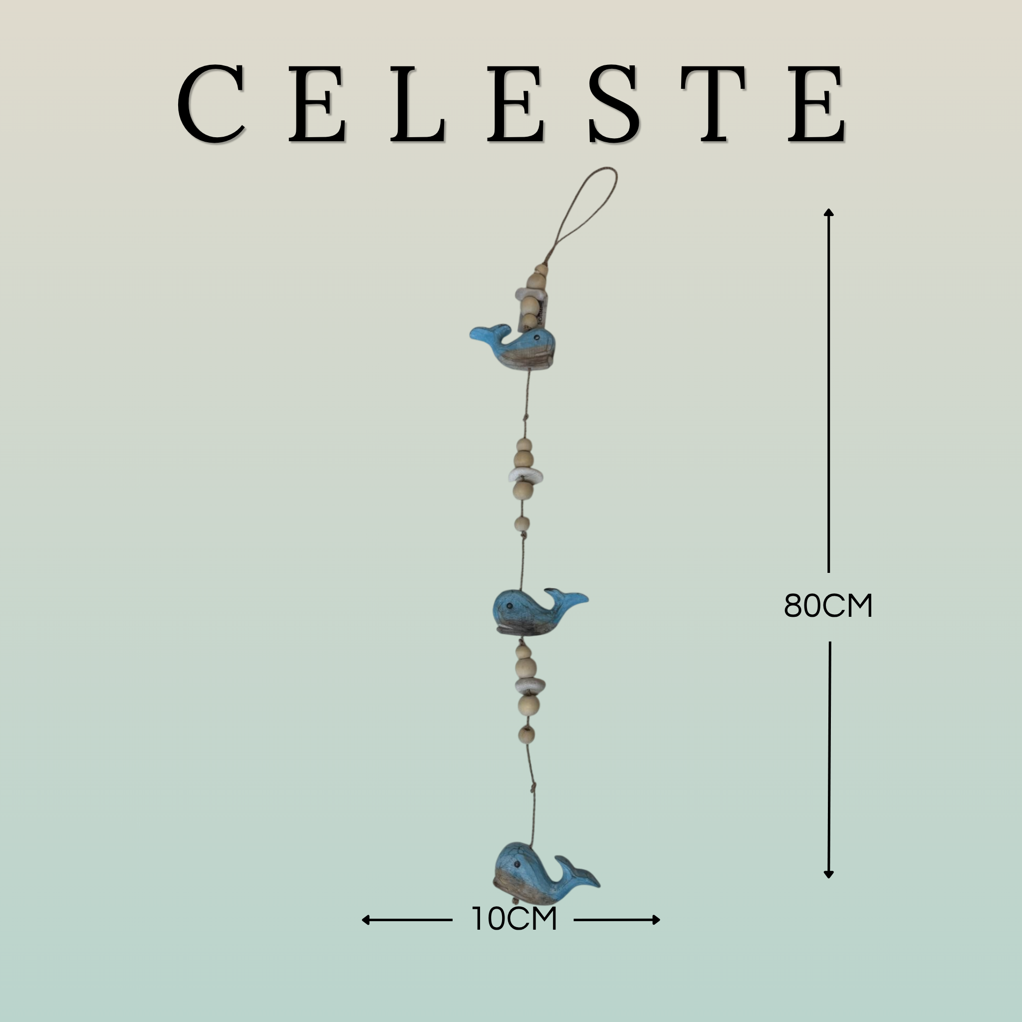 Pendente Decorativo Balene in Legno