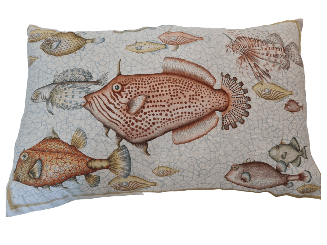 cuscino rettangolare reef in lino