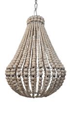 Lampadario Palline Legno Naturale Artigianale Bali | Illuminazione Casa