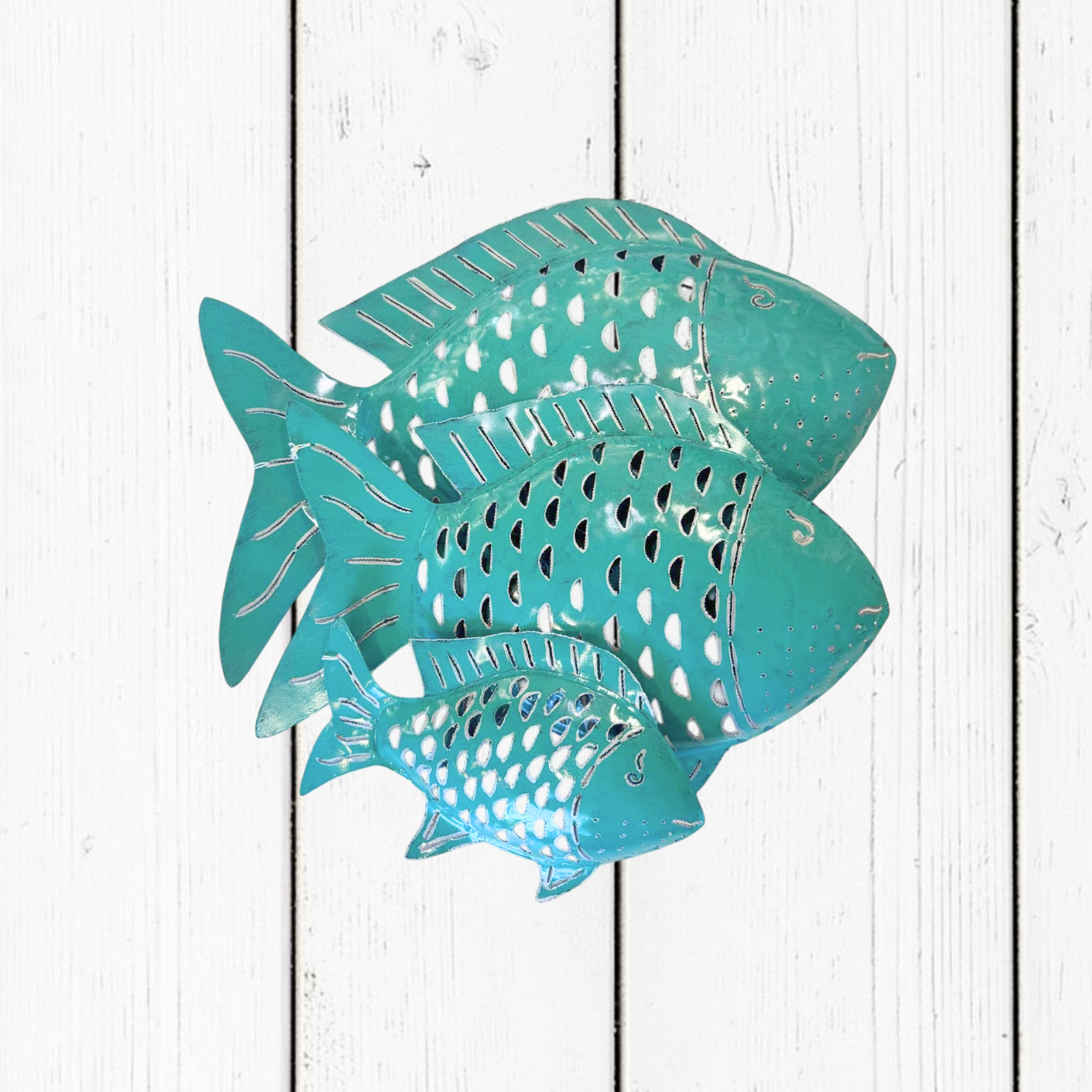 Pesce Decorativo in Ferro Battuto Tinta Unita | Collezione Tropicale