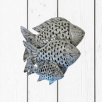 Pesce Decorativo in Ferro Battuto Tinta Unita | Collezione Tropicale