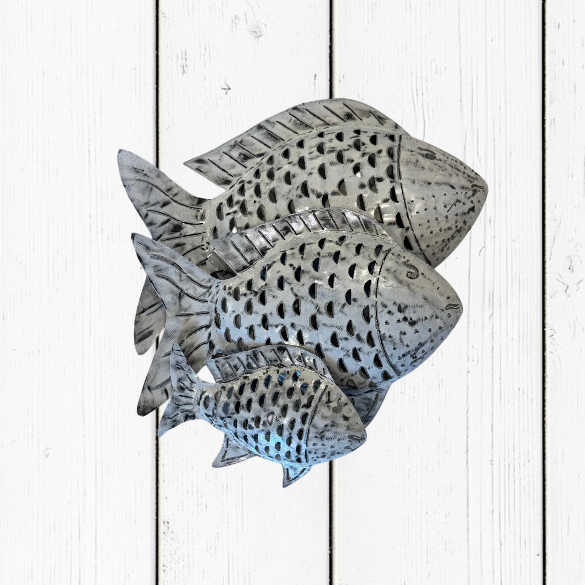 Pesce Decorativo in Ferro Battuto Tinta Unita | Collezione Tropicale