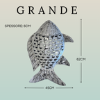 Pesce Decorativo in Ferro Battuto Tinta Unita | Collezione Tropicale