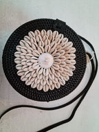 BORSINA  RATTAN CON CONCHIGLIE SCONTO 30%