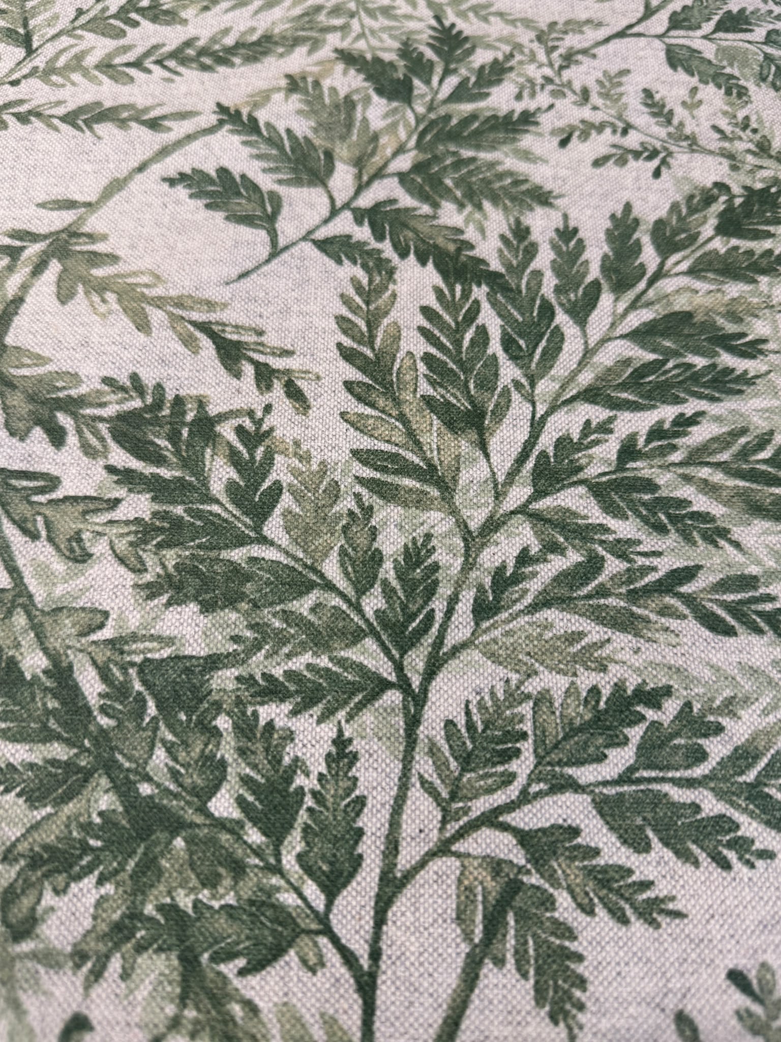 Tovaglia Resinata Felci Antimacchia e Idrorepellente