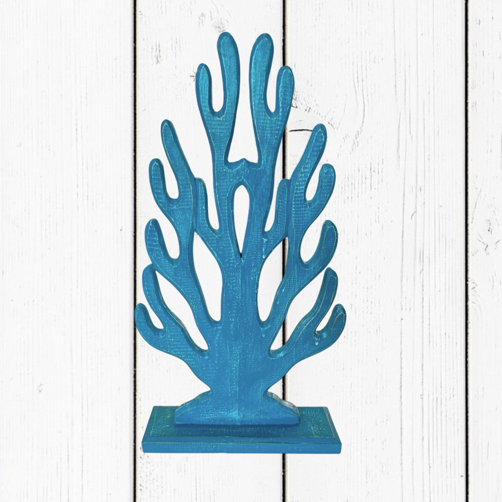 Corallo Decorativo in Legno su Base