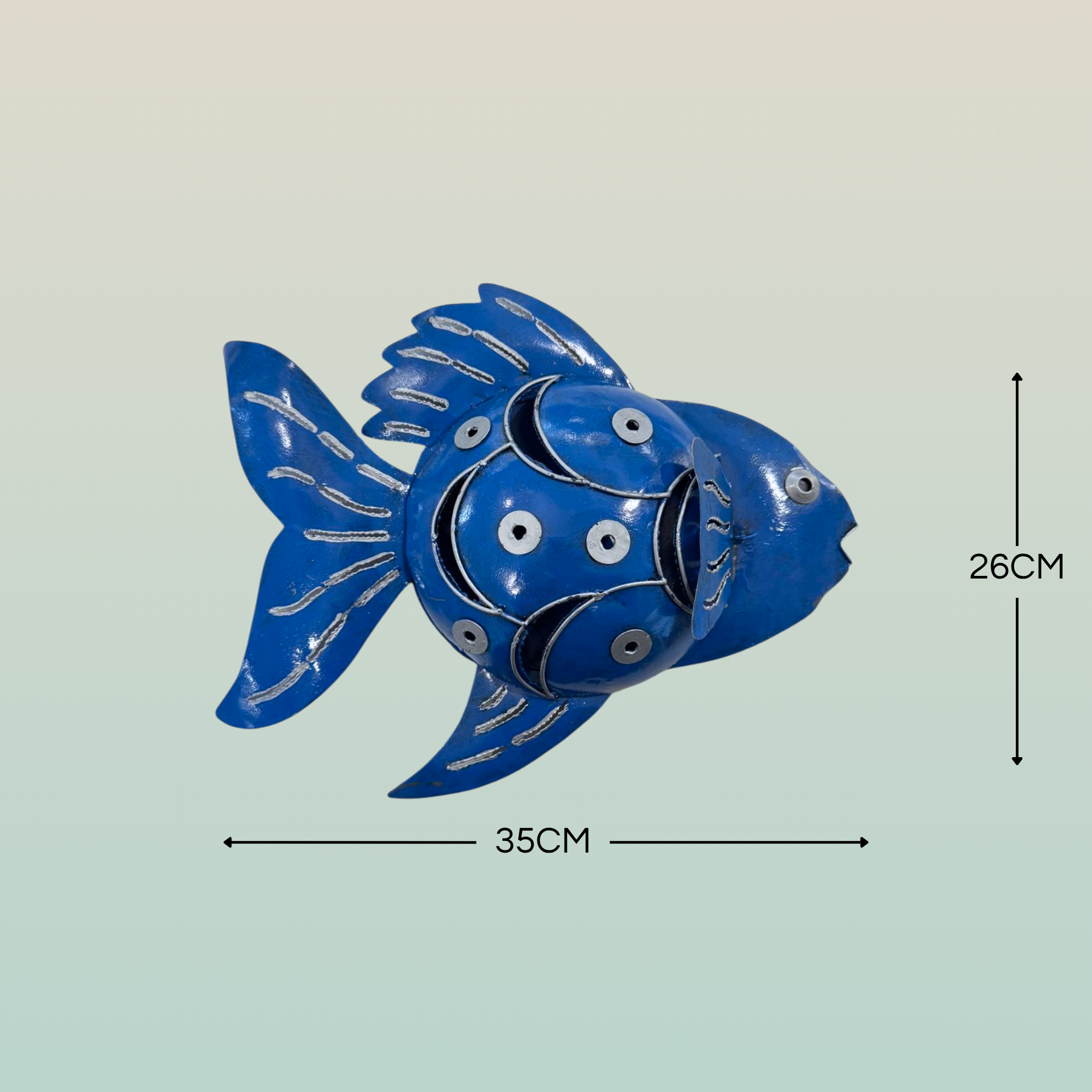 Portazampirone Pesce in Ferro | Accessorio Antizanzare per Giardino e Terrazza