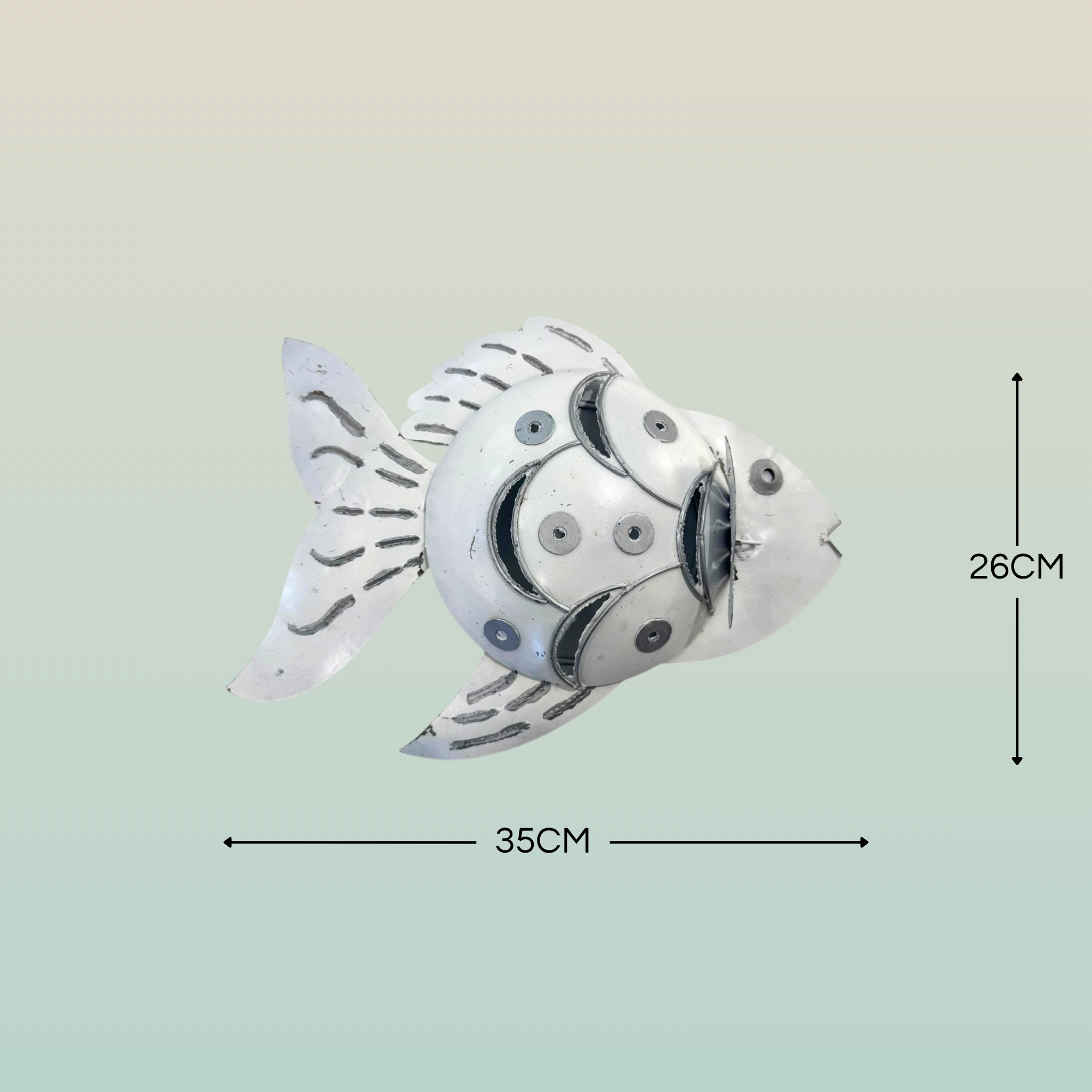 Portazampirone Pesce in Ferro | Accessorio Antizanzare per Giardino e Terrazza