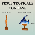 Figure Marine in Legno e Resina Epossidica con Base – Soprammobile