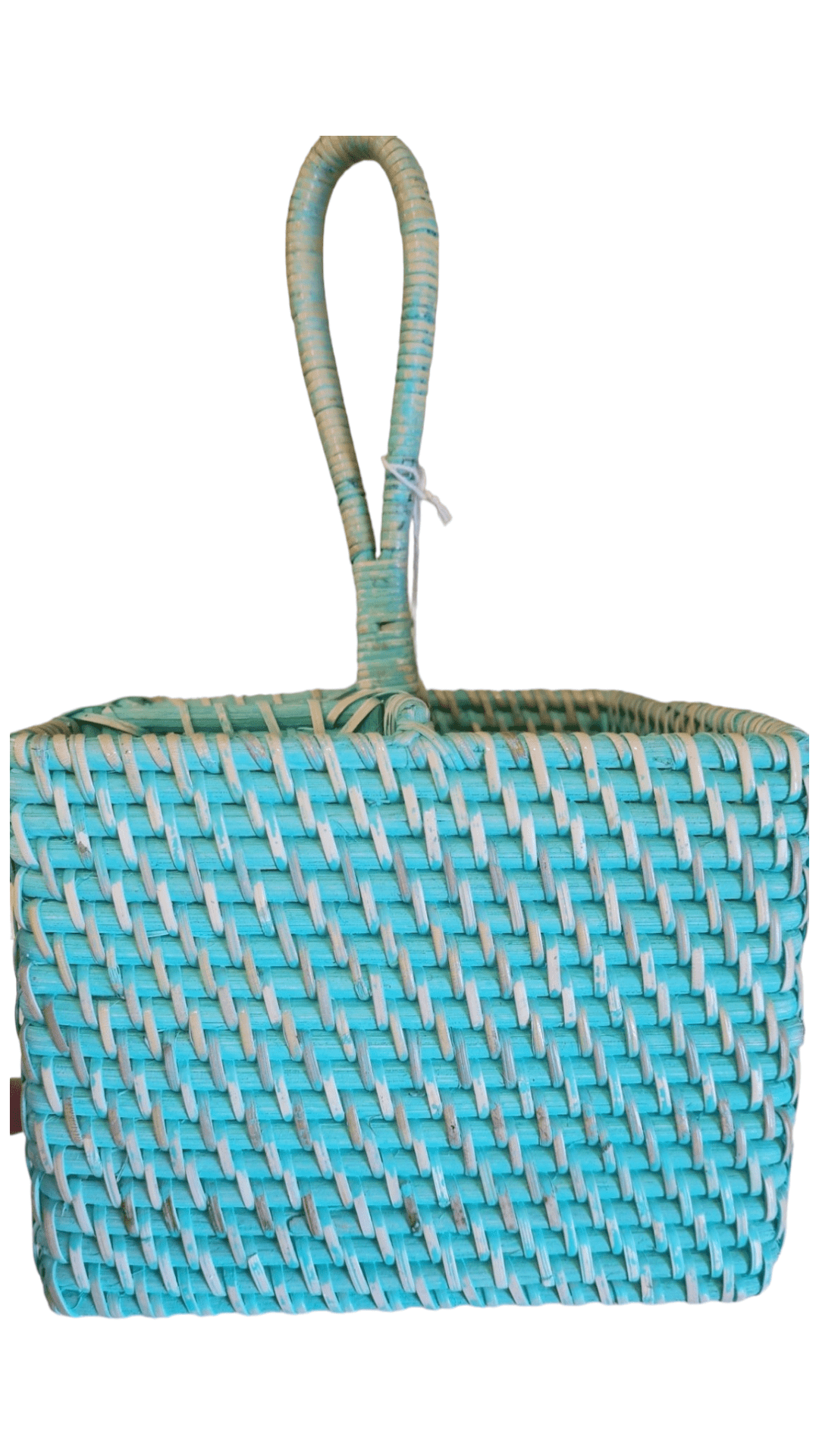 Portaposate quadrato  in rattan