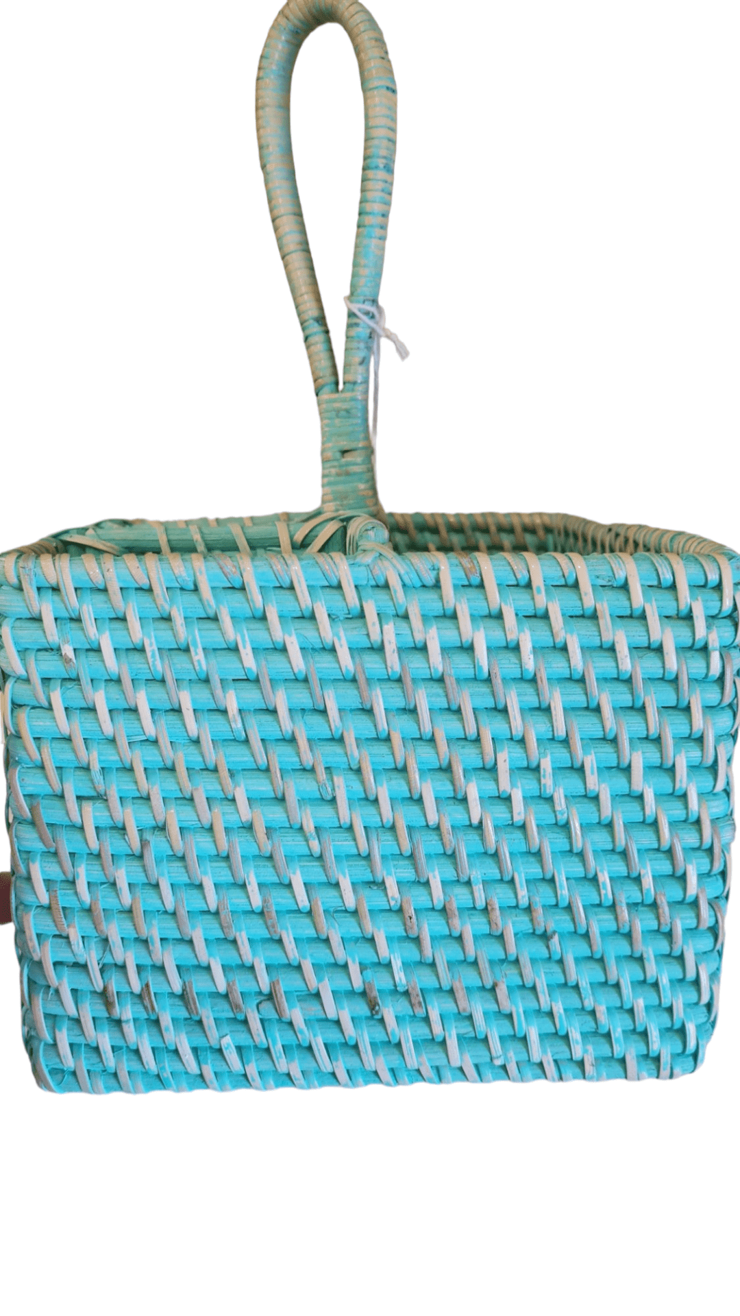 Portaposate quadrato  in rattan