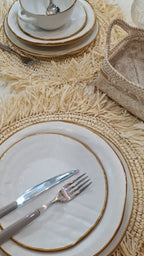 Placemat in Rafia con Frange – Morbido e Lavabile | Importazione Indonesia