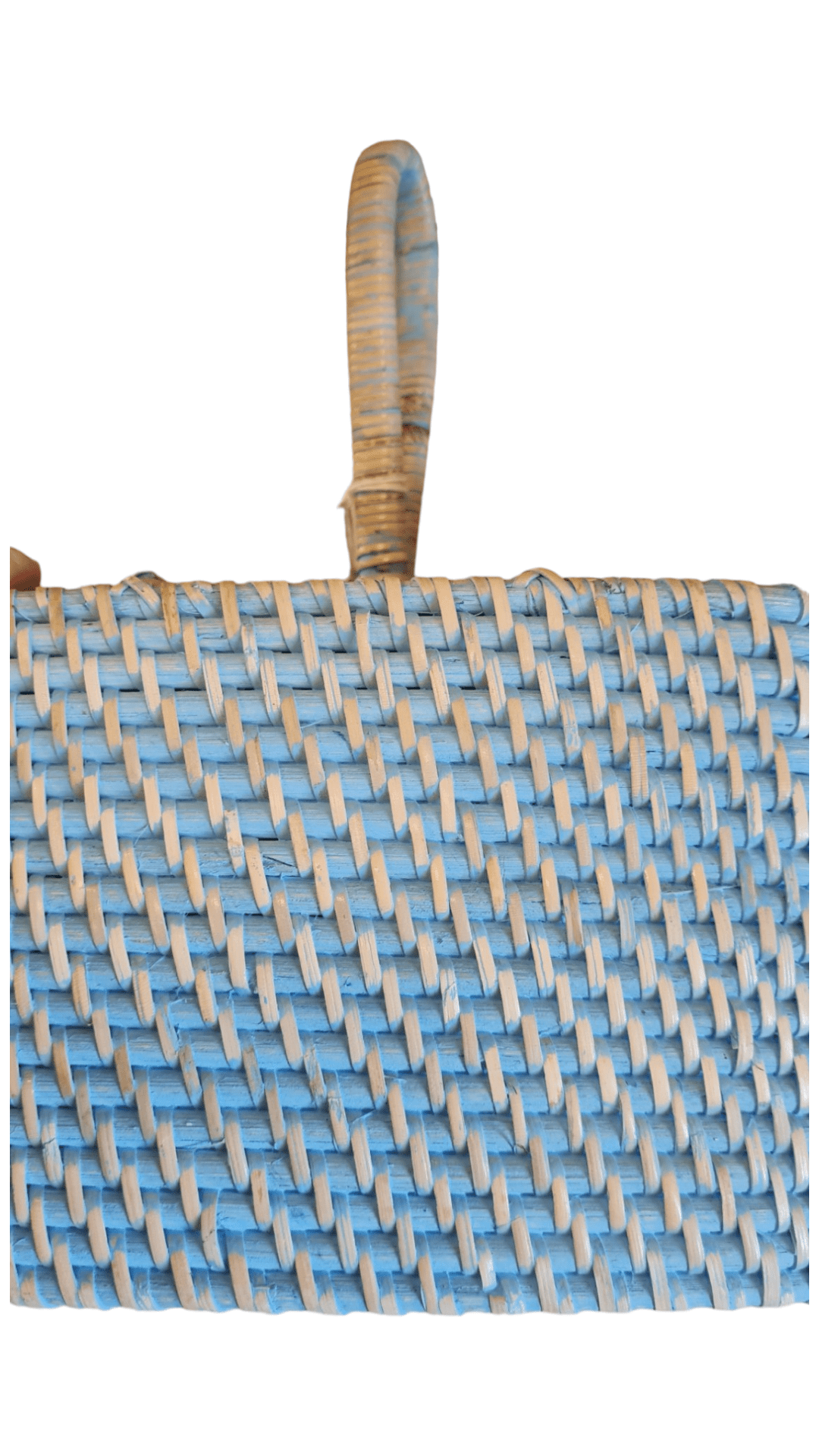 Portaposate quadrato  in rattan