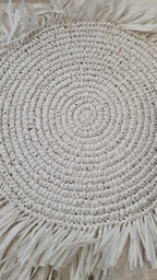 Placemat in Rafia con Frange – Morbido e Lavabile | Importazione Indonesia