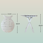 Sgabello Pesce Pieghevole Alto – Design Marino Artigianale
