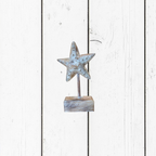 Stella Marina Piccola su Base in Legno Bianca